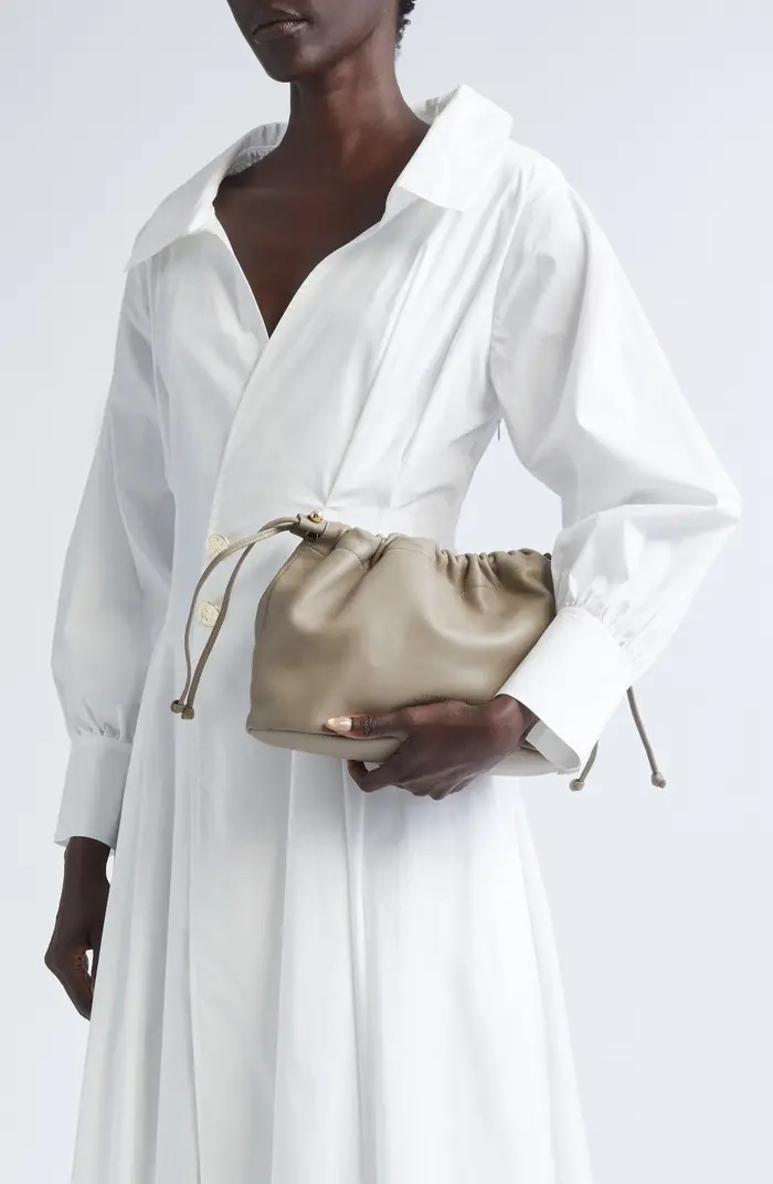 Drawstring Pouch Leather Shoulder Bag | Nordstrom