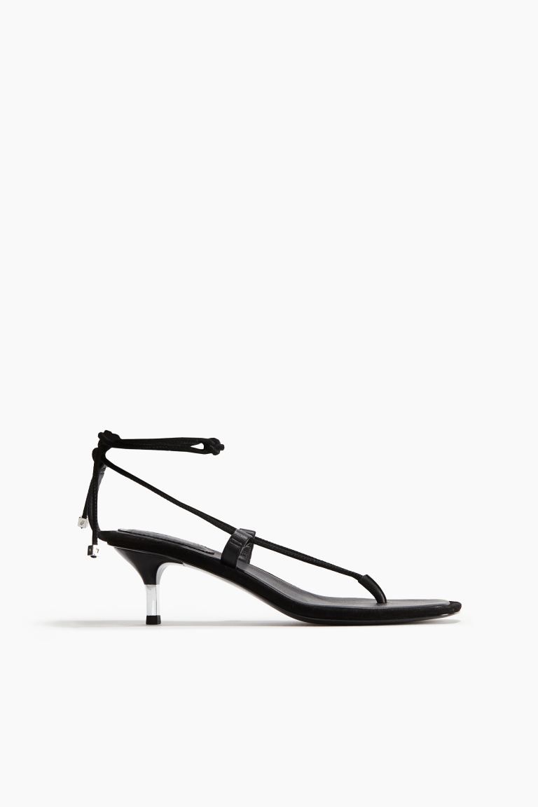 Heeled suede sandals | H&M (UK, MY, IN, SG, PH, TW, HK)