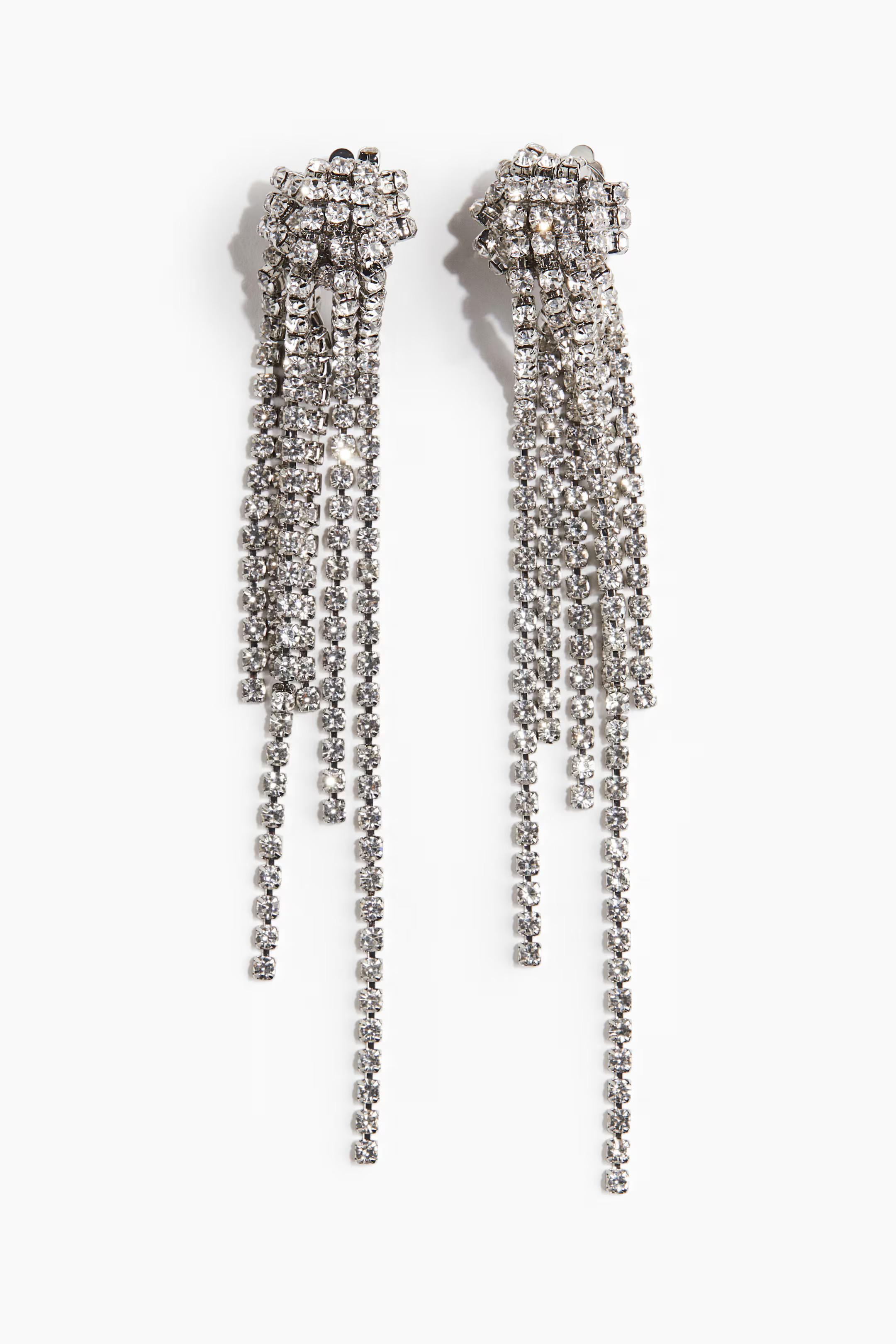 Long Rhinestone Earrings | H&M (US + CA)