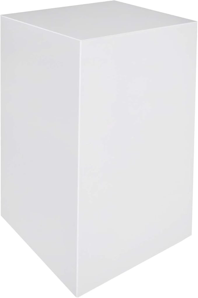 Marketing Holders White Platform Display Box Art Sculpture Pedestal Collectible Cube Cover Trophy... | Amazon (US)