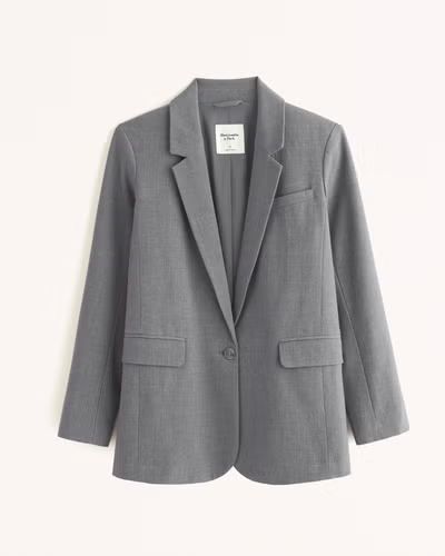 Women's Lightweight Suiting Blazer | Women's Clearance | Abercrombie.com | Abercrombie & Fitch (US)