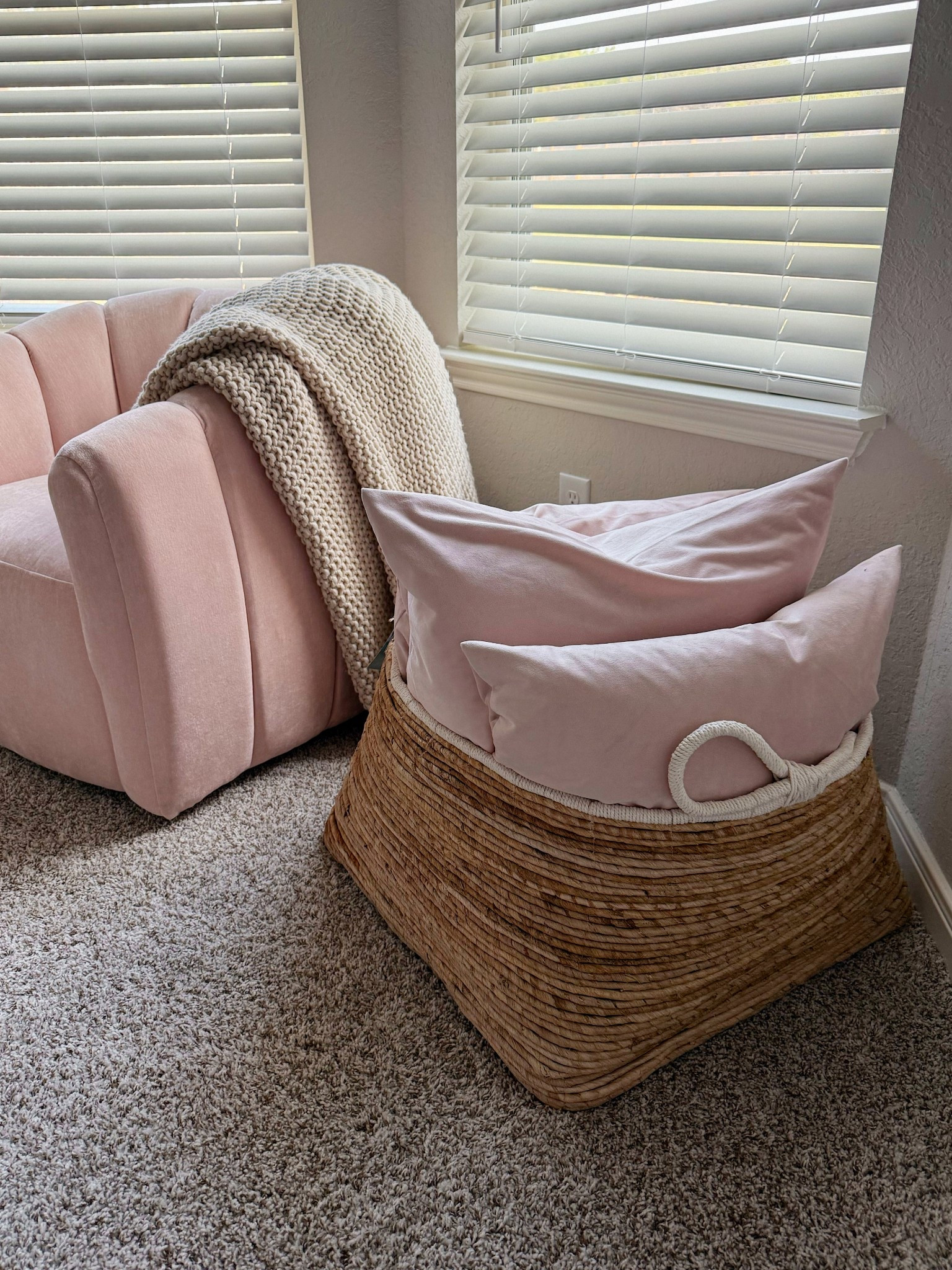 Found this X Large basket to store my bed throw pillows and throw blankets in when the bed is not made 

#LTKHome #LTKFindsUnder50 #LTKFamily