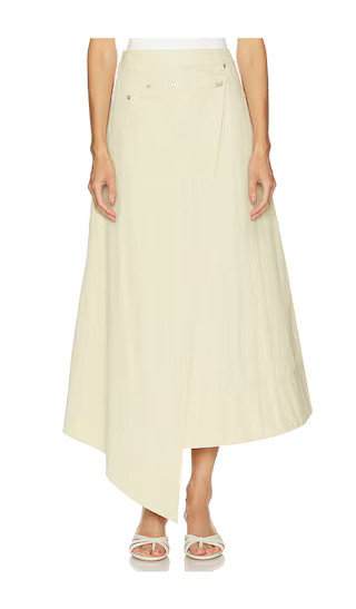 Ignacia Midi Skirt in Beige | Revolve Clothing (Global)