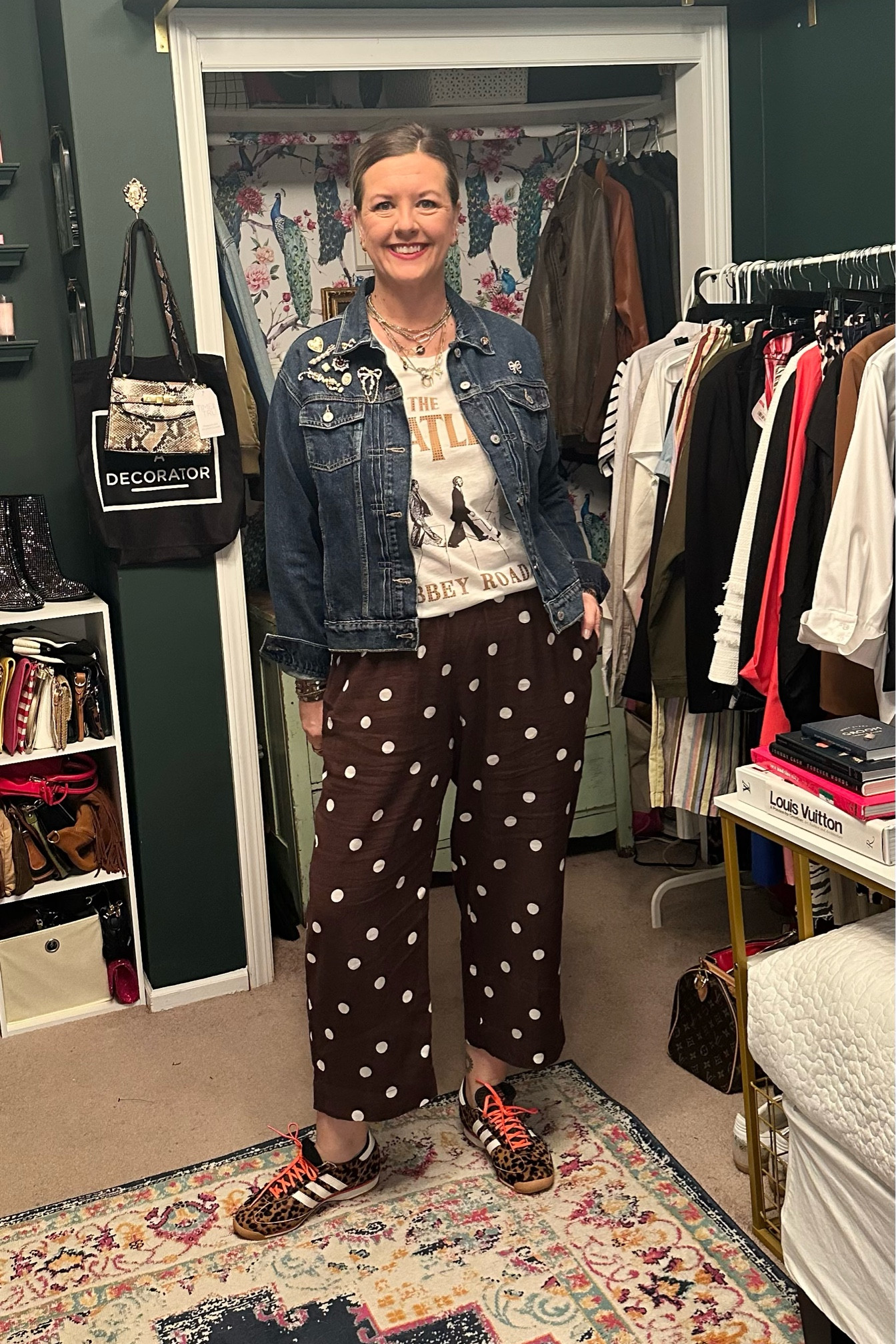 Polka dots 

#LTKOver40 #LTKMidsize #LTKootd