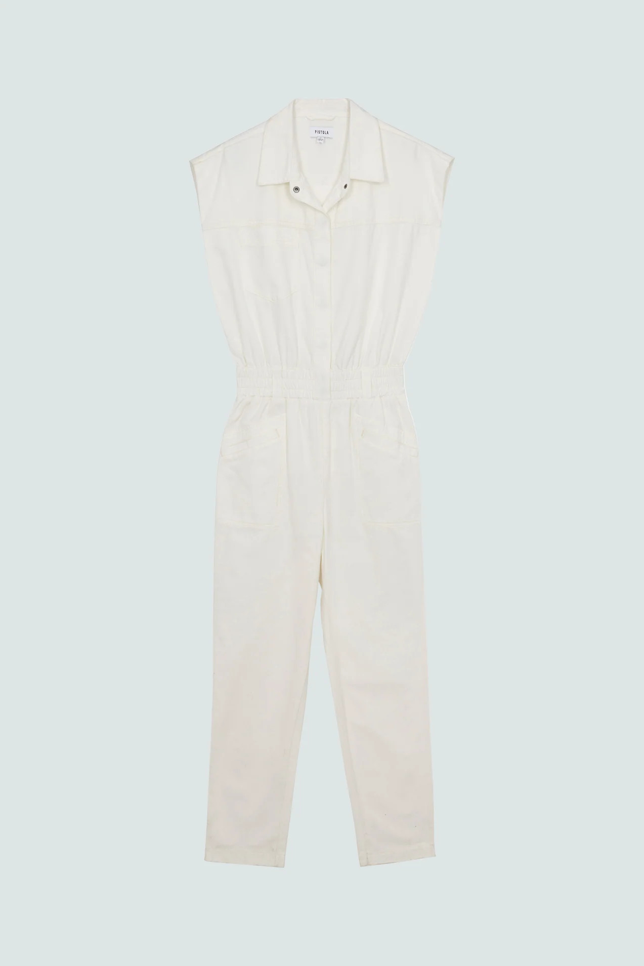 Rosie Jumpsuit - Porcelain | Pistola Denim