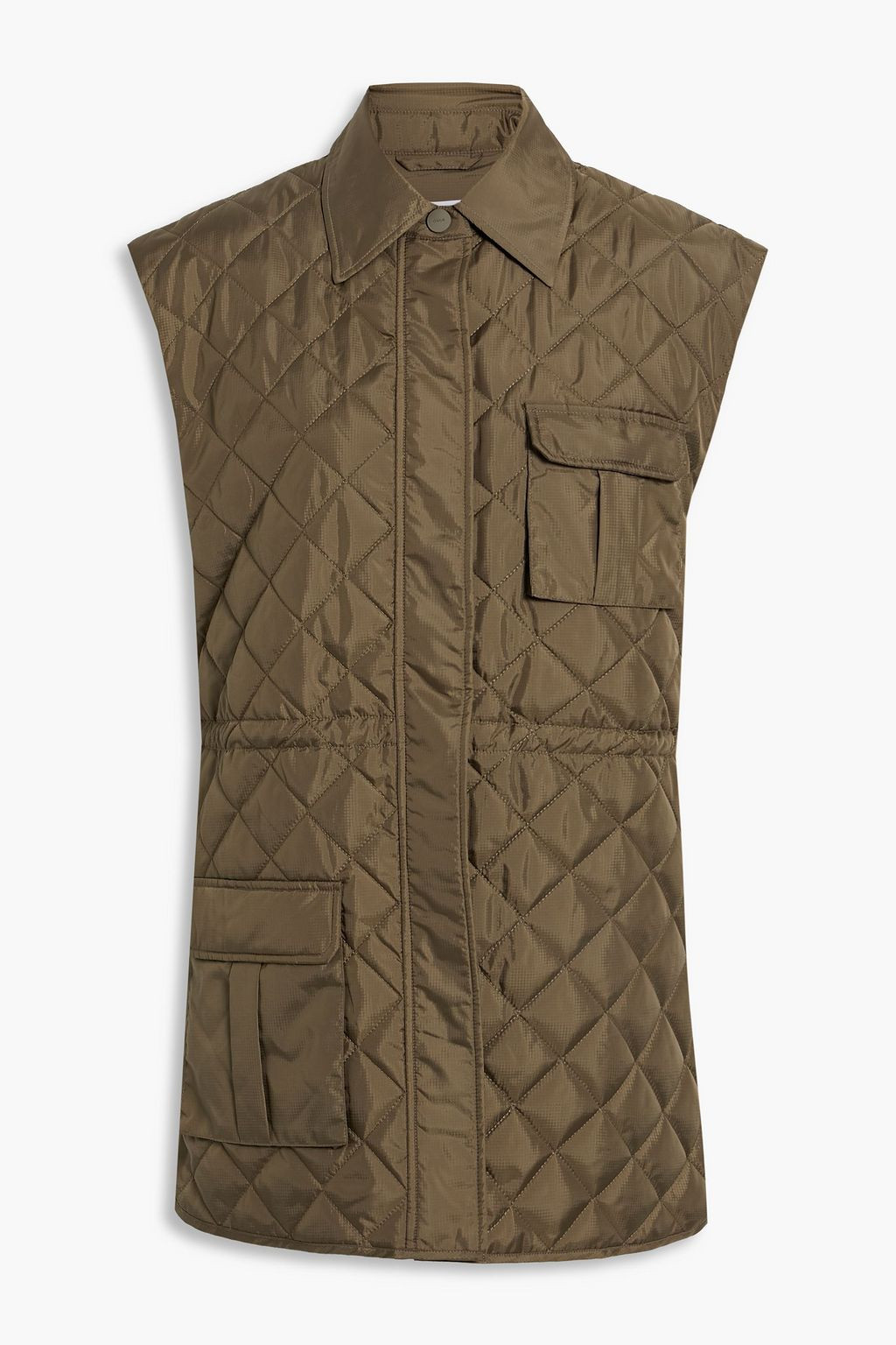 Quilted recycled shell vest | The Outnet (US and CA)