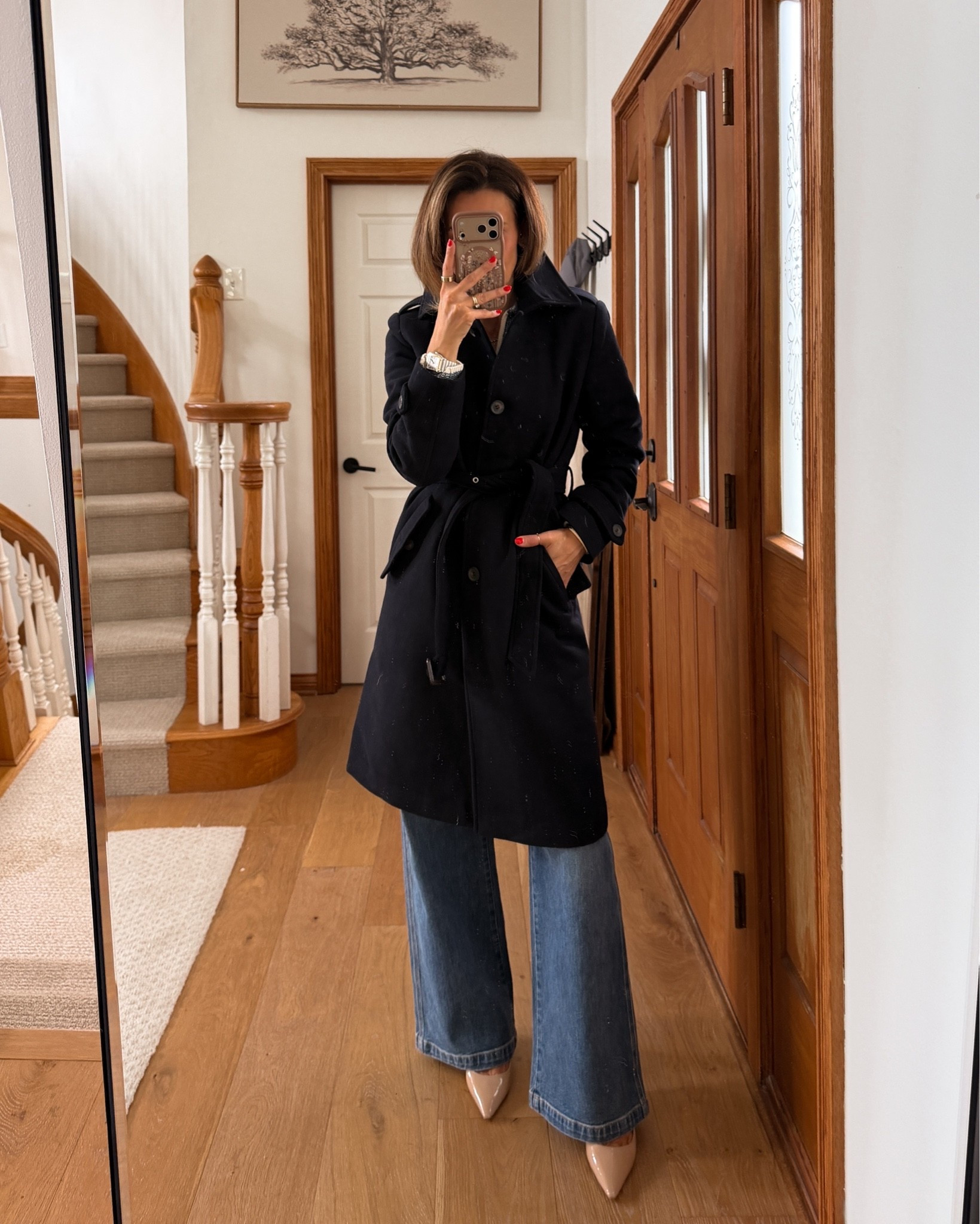 Nordstrom Sale coat finds: Everyone needs a classic silhouette coat like this one, love the details, wearing a small for big knit sweaters

#LTKSaleAlert #LTKOver40 #LTKSeasonal