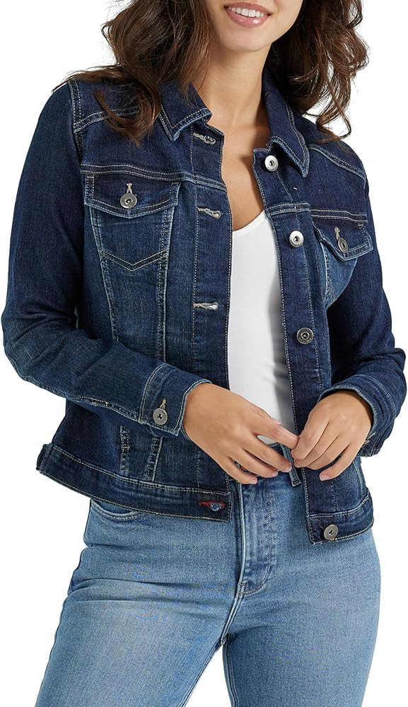Wrangler Authentics womens Stretch Denim Jacket | Amazon (US)