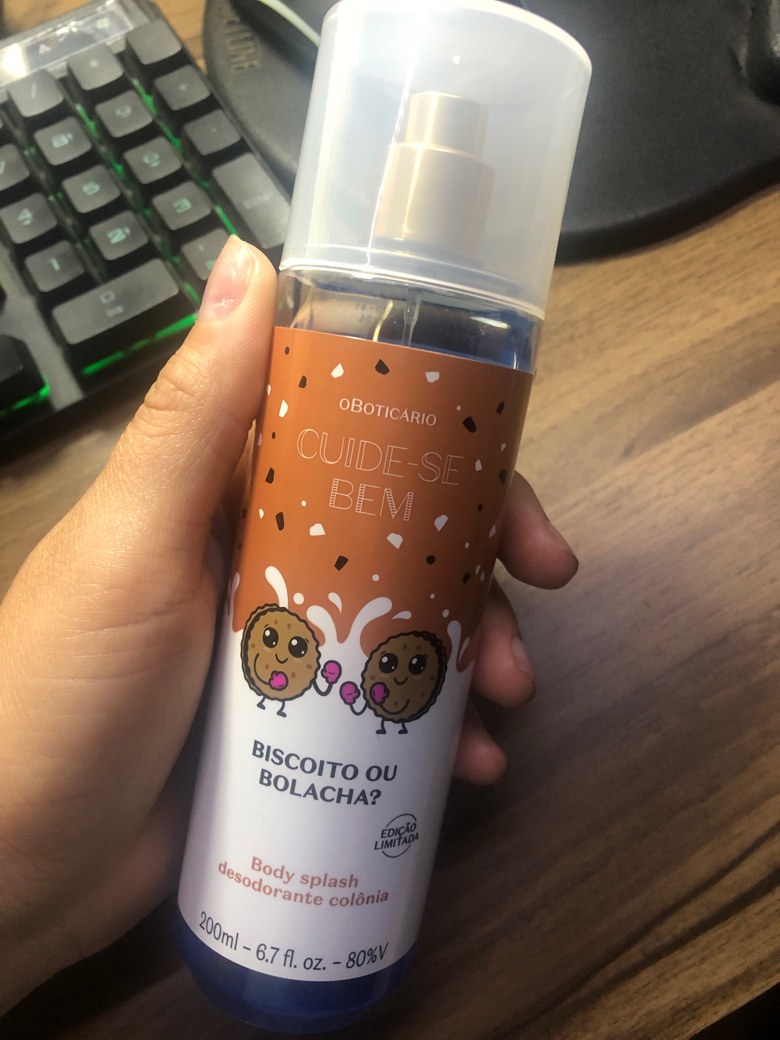 Body splash bem docinho biscoito ou bolacha 

Bastante usado após o banho, fragrância não pesa no corpo, além de te deixar muito cheirosa. 

#LTKbeauty #LTKSale