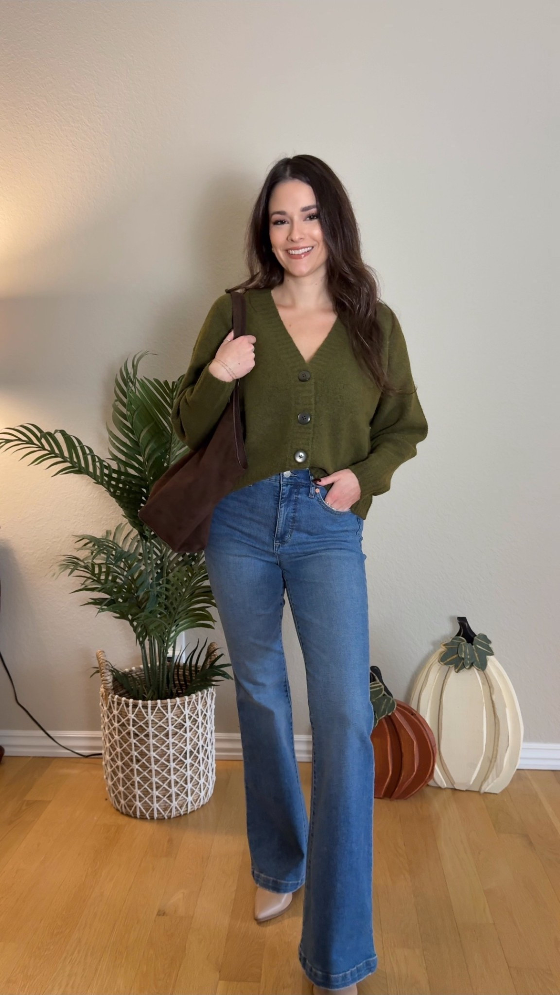 This green cardigan is so pretty! I originally just wanted brown but couldn’t pass up on this color. 

Sweater weather, cardigan outfit, jeans outfit, casual outfit, everyday outfit, causal style, ootd, fall fashion

#LTKStyleTip #LTKFindsUnder50 #LTKSaleAlert