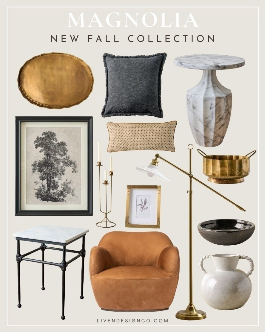 Magnolia home decor. Living room decor. Marble side table. Throw pillow. Botanical art. Catch all dish. Planter. Brass tray. Lumbar pillow. Block print. Swivel chair. Vase. Taper candle holders. Coffee table decor. Fall decor. Floor lamp. Vintage modern. Neutral decor. 

#LTKSeasonal #LTKSaleAlert #LTKHome