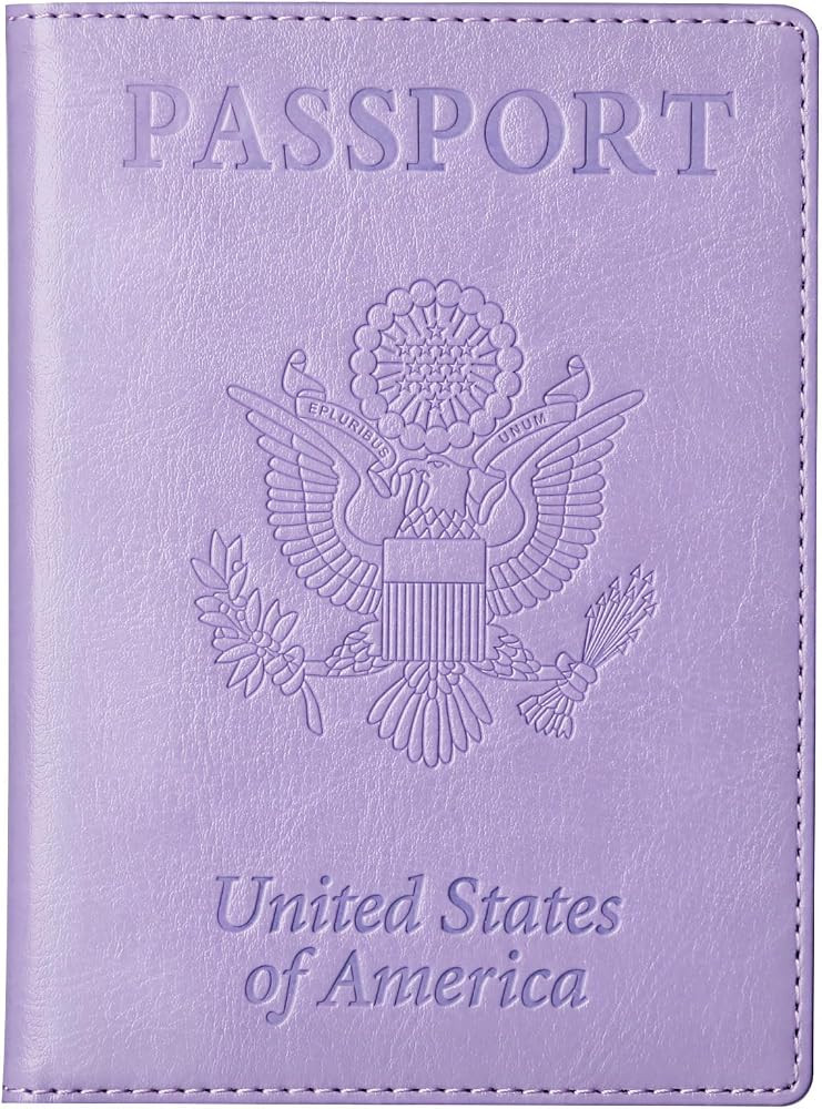 TIGARI Passport Holder for Travel Women Men, Valentines Day Gifts PU Leather Wallet Cover Case Sl... | Amazon (US)