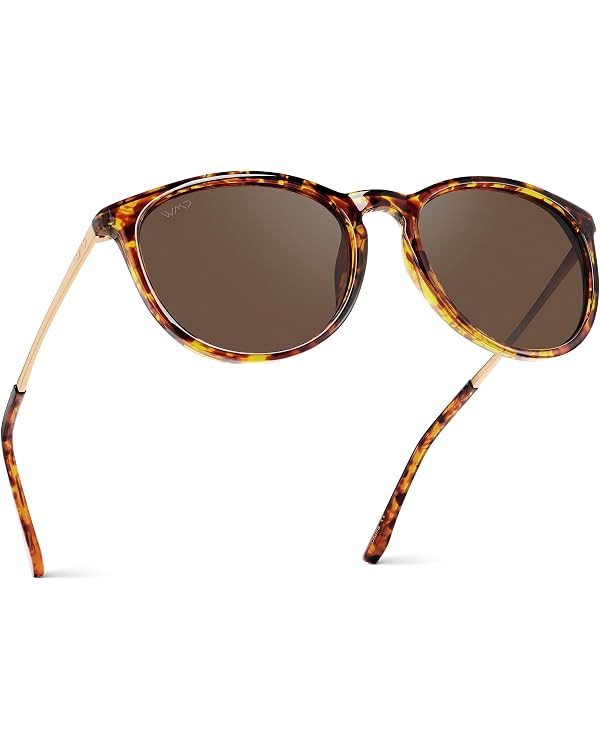 WearMe Pro Drew Women's Polarized Sunglasses, Retro Round Frame, UV400 | Shatter-Resistant Lenses... | Amazon (US)