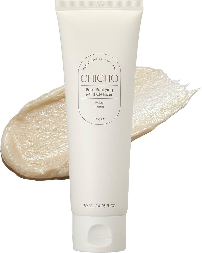 CHICHO Korean Pore Cleanser - Daily Micro-Polish Scrub Foam with Job's Tears 10,000ppm & PHA, 5-C... | Amazon (US)