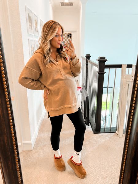 Bump friendly comfy fall outfit //wearing size small in top definitely oversized fit // small in leggings // uggs make sure you go up a size! Also linked a dupe outfit! 

Hatch collection code lifestylewithkara15

#LTKstyletip #LTKshoecrush #LTKbump