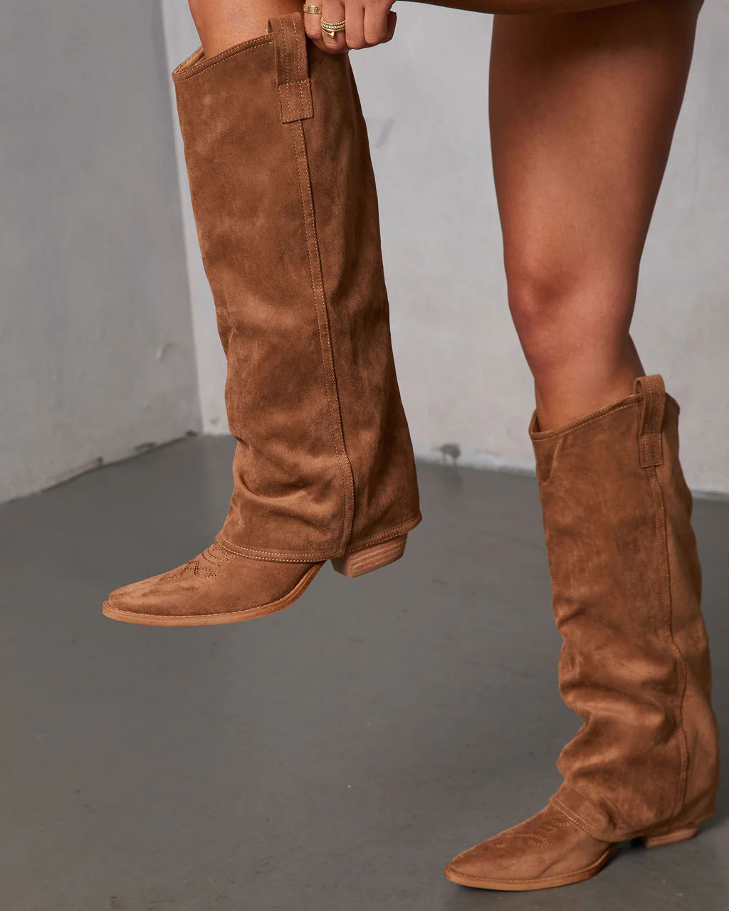 Kilee Western Suede Fold Over Boots | VICI