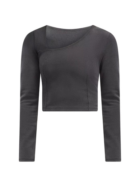 Ribbed Softstreme Asymmetrical Long-Sleeve Shirt | Women's Long Sleeve Shirts | lululemon | Lululemon (US)