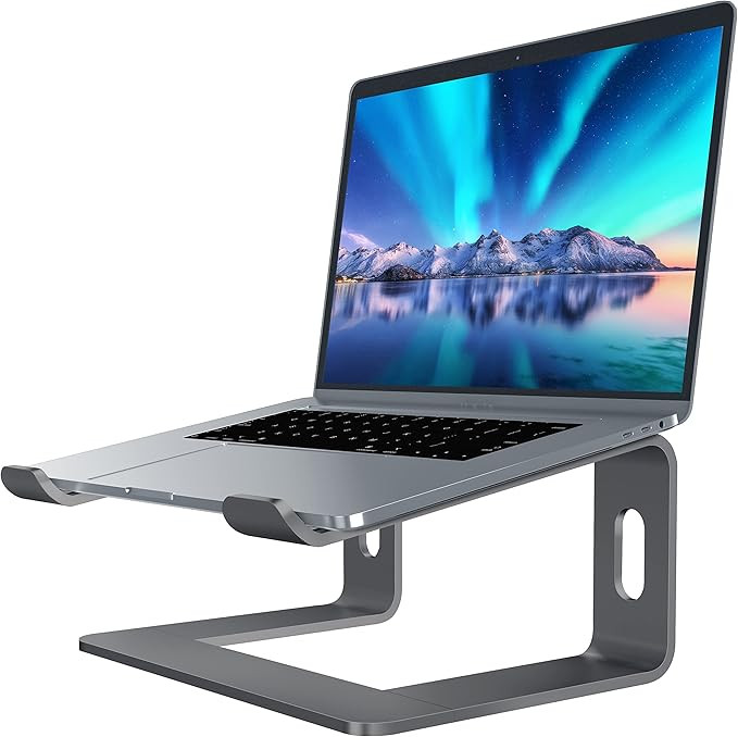 SOUNDANCE Laptop Stand, Aluminum Computer Riser, Ergonomic Laptops Elevator for Desk, Metal Holde... | Amazon (US)