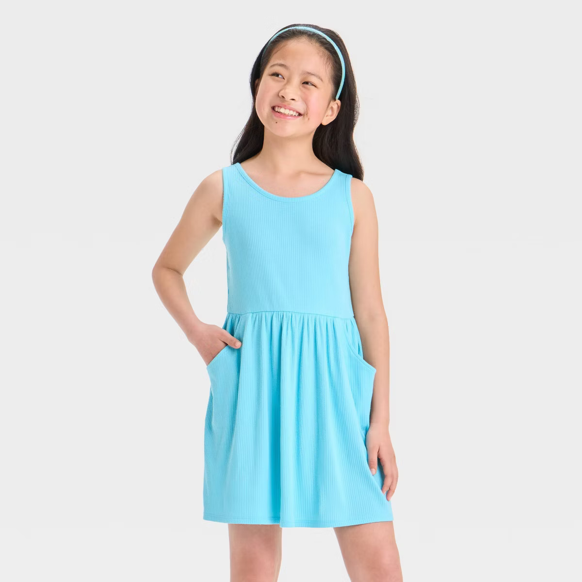 Girls' Rib Tank Dress - Cat & Jack™ Hot Pink | Target