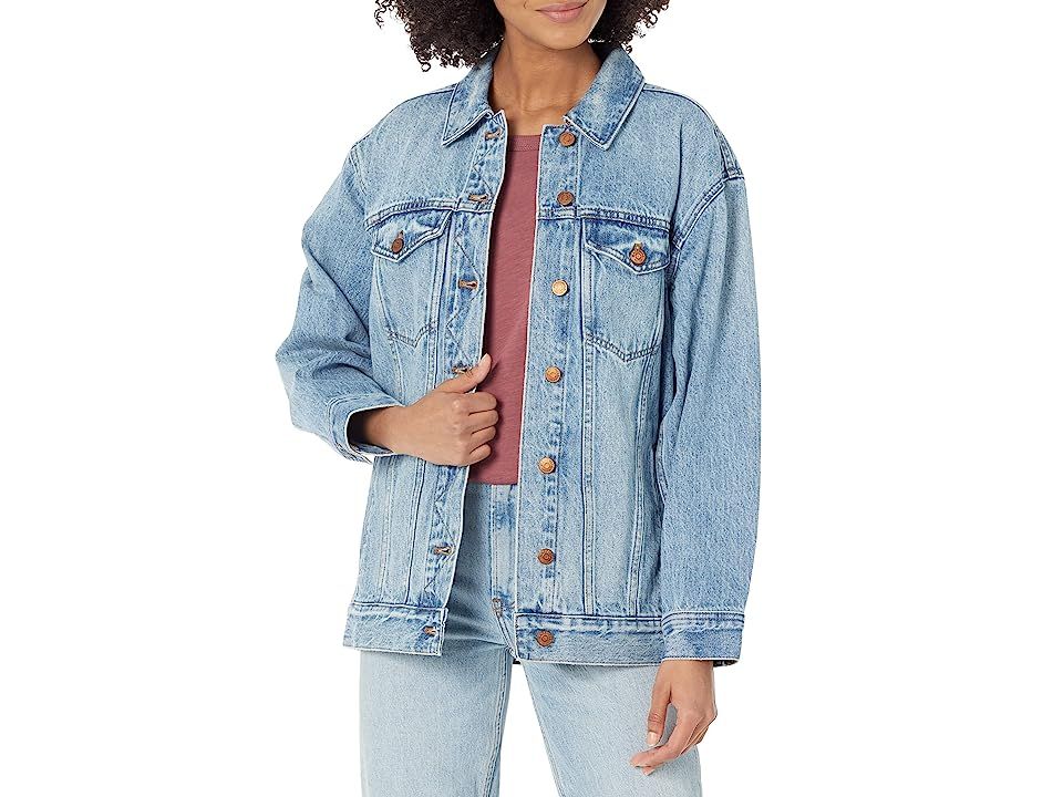 Madewell The Oversized Trucker Jean Jacket in Kelson Wash (Kelson Wash) Women's Clothing | Zappos