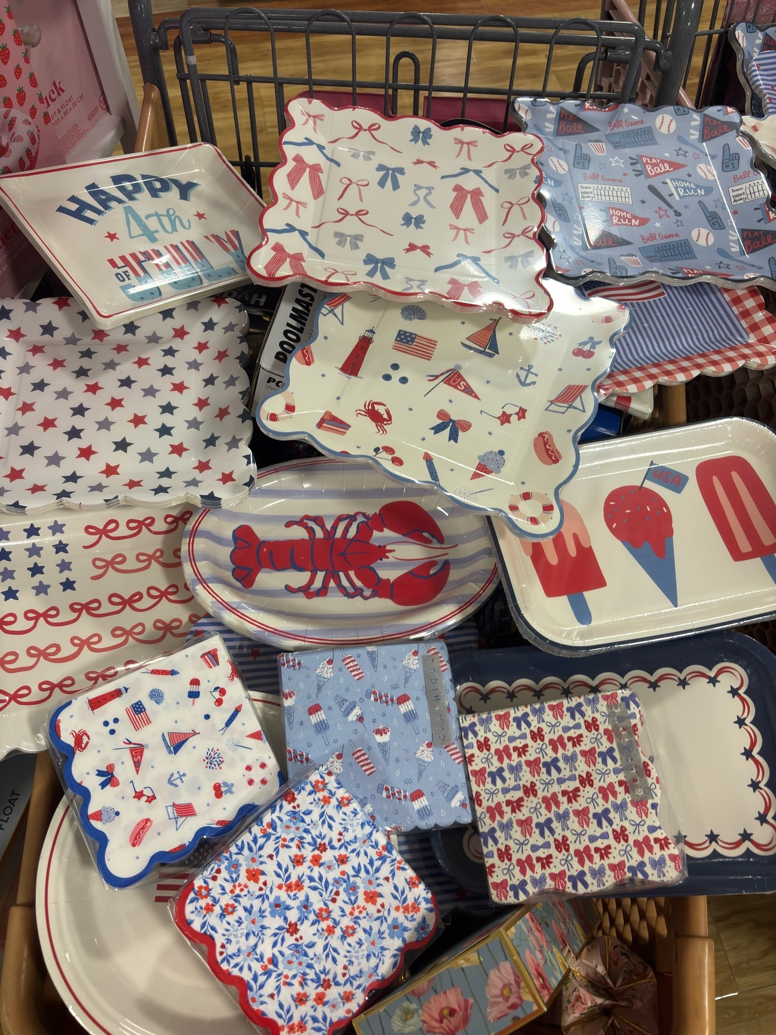 America themed plates for summer