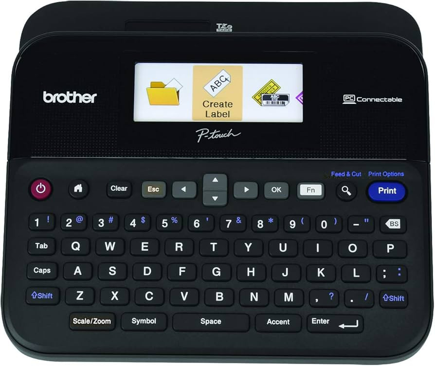 Brother P-Touch Label Maker, PC-Connectable Labeler, PTD600, Color Display, High-Resolution PC Pr... | Amazon (US)