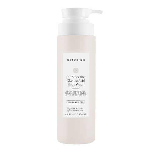Naturium The Smoother Glycolic Acid Exfoliating Body Wash, Soft & Smoothing Cleanser, 16.9 oz | Amazon (US)