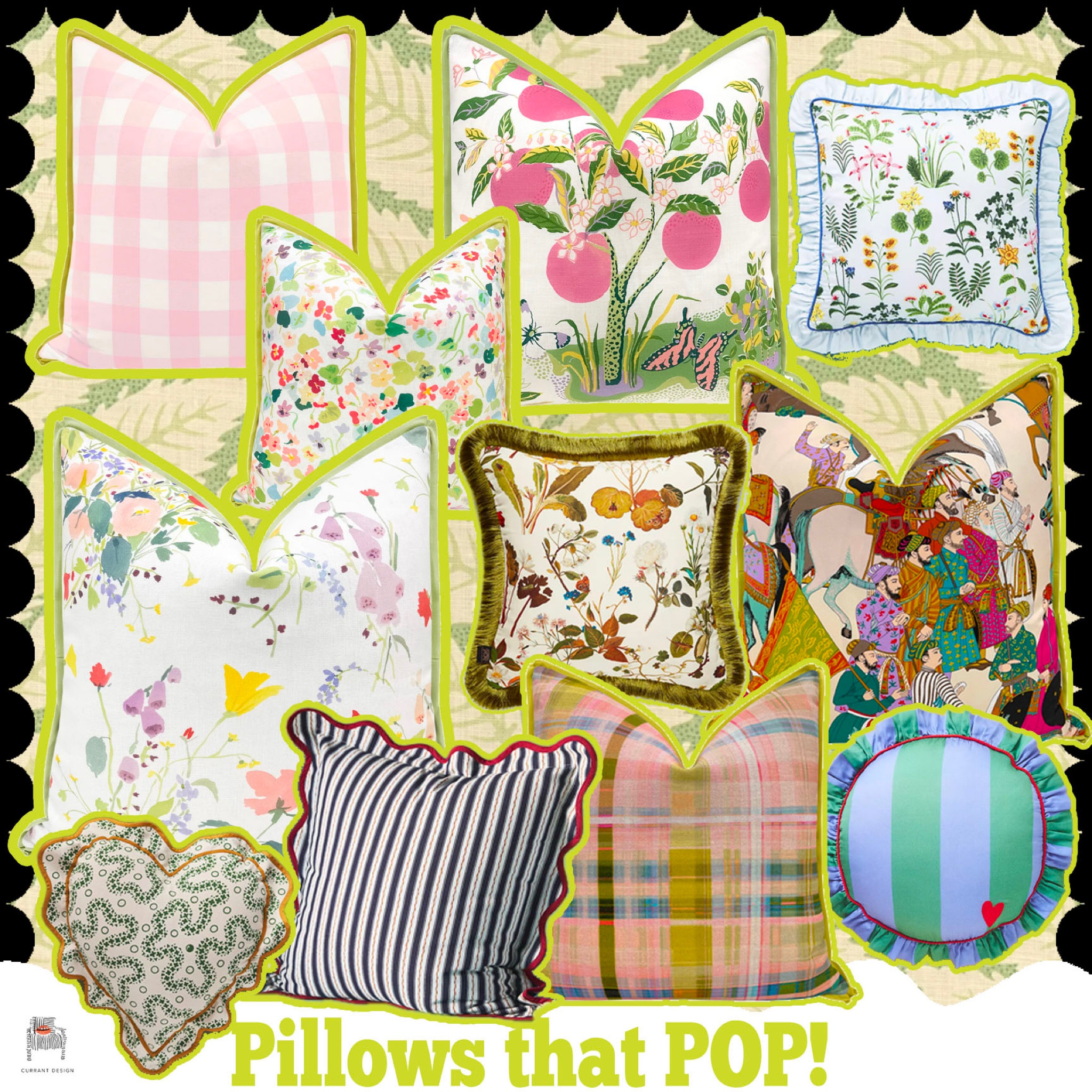 Pillows that POP! Shop our curated collection of pillows with unique and playful details. #StayCurrant #StayColorful

#LTKhome #LTKFind