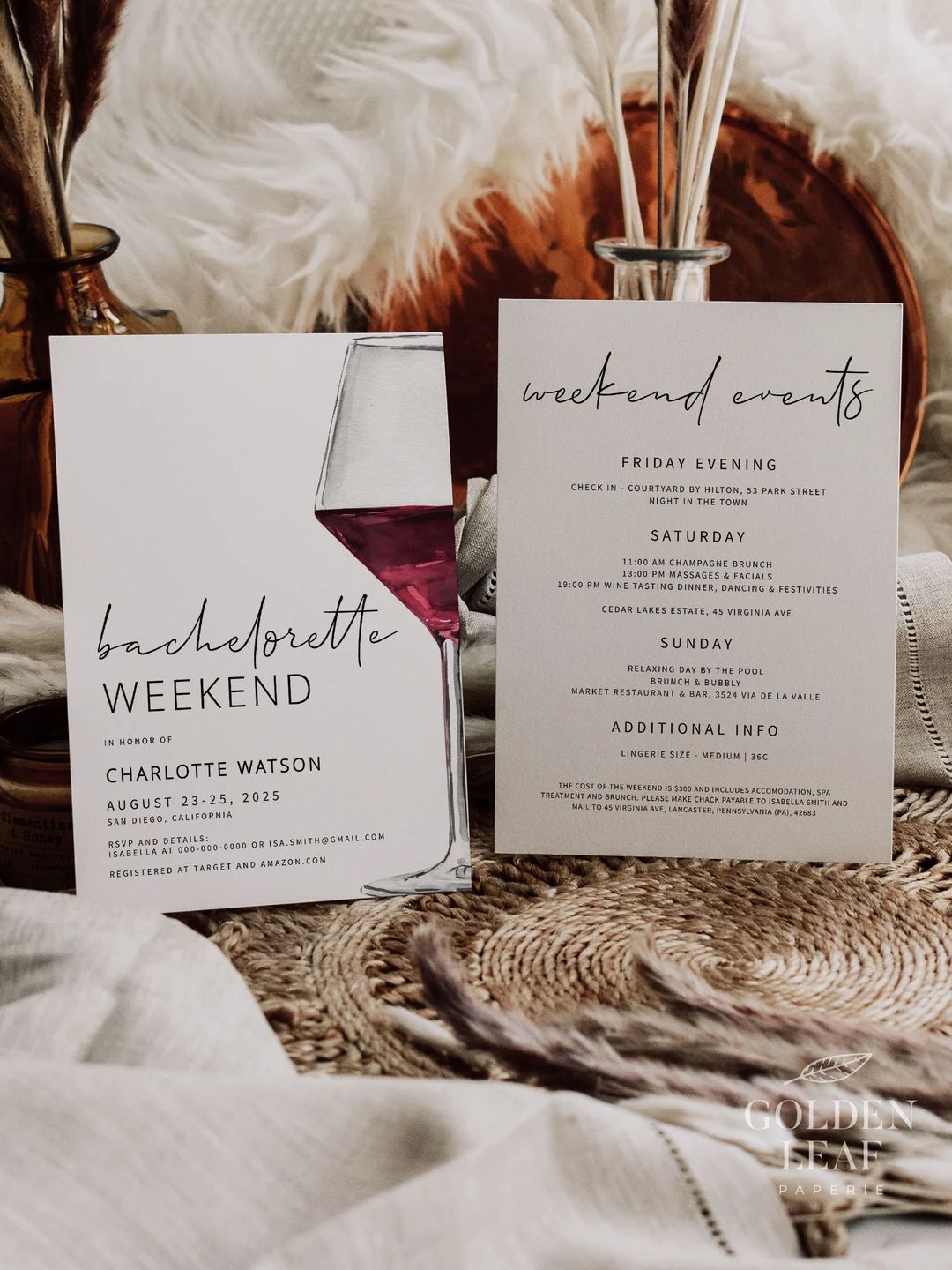 WINE Bachelorette Party Invitation Template, Printable, Napa Winery Bachelorette Weekend, Modern ... | Etsy (US)