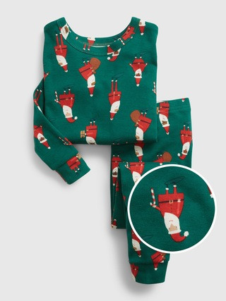 babyGap 100% Organic Cotton Santa PJ Set | Gap (US)