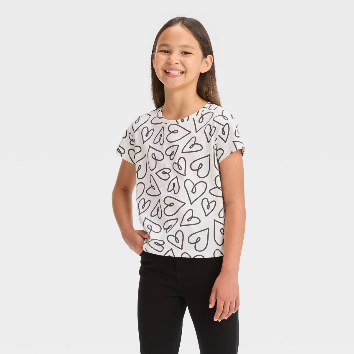 Girls' Relaxed Fit Short Sleeve T-Shirt - Cat & Jack™ | Target