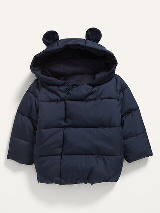 Unisex Frost-Free Hooded Puffer Jacket for Baby | Old Navy (US)