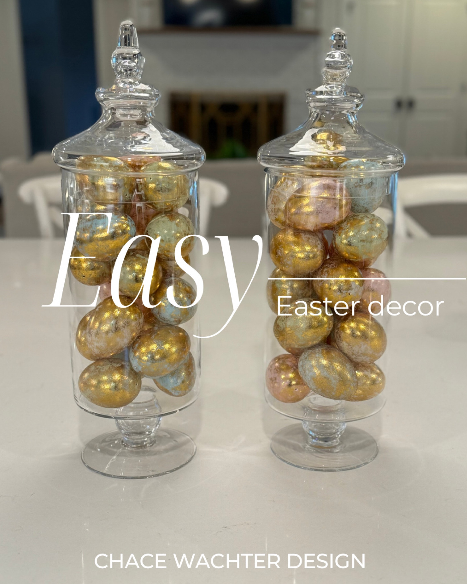 Easter decor - Easter eggs, Easter decor, gold eggs, Easter, easy Easter decor, gold metallic eggs, glass jars


#LTKhome #LTKSeasonal