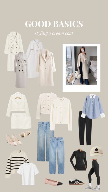 GOOD BASICS - cream coat styling 🫶🏽🤍

#LTKfindsunder50 #LTKSeasonal #LTKstyletip