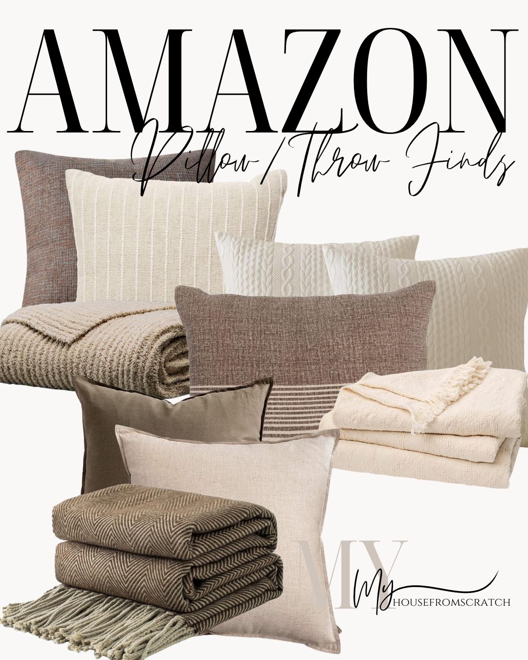 Throw pillows and blankets  | Amazon (US)