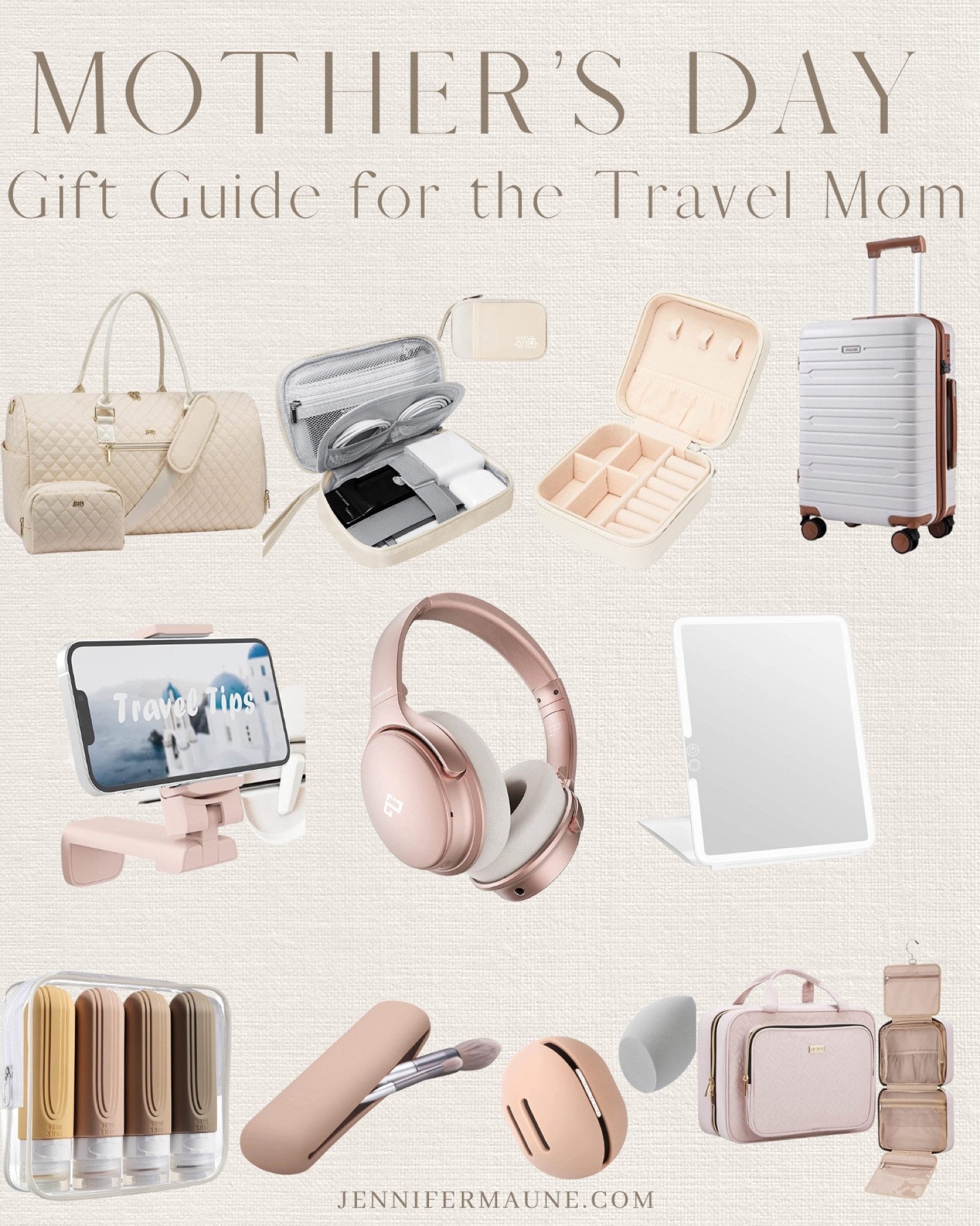 Mother’s Day gift guide, travel essentials, weekend bag, travel jewelry box, travel headphones, travel phone stand, travel brush case, travel mirror, travel toiletries bag, travel bottles 

#LTKFind #LTKSeasonal #LTKGiftGuide