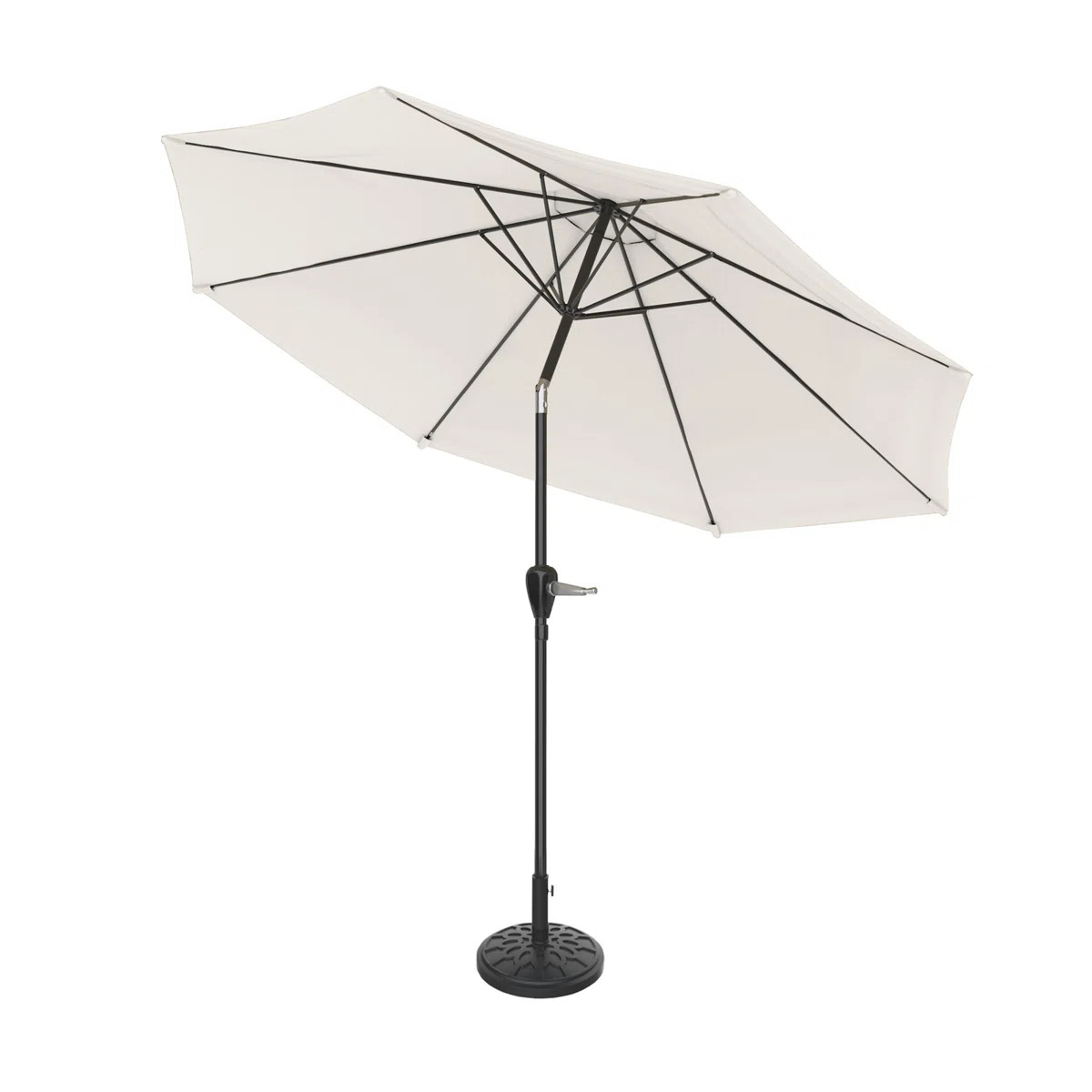 Kelton Patio Umbrella with Auto Tilt - 10' Easy Crank Outdoor Umbrella with Vented Canopy for Dec... | Wayfair North America