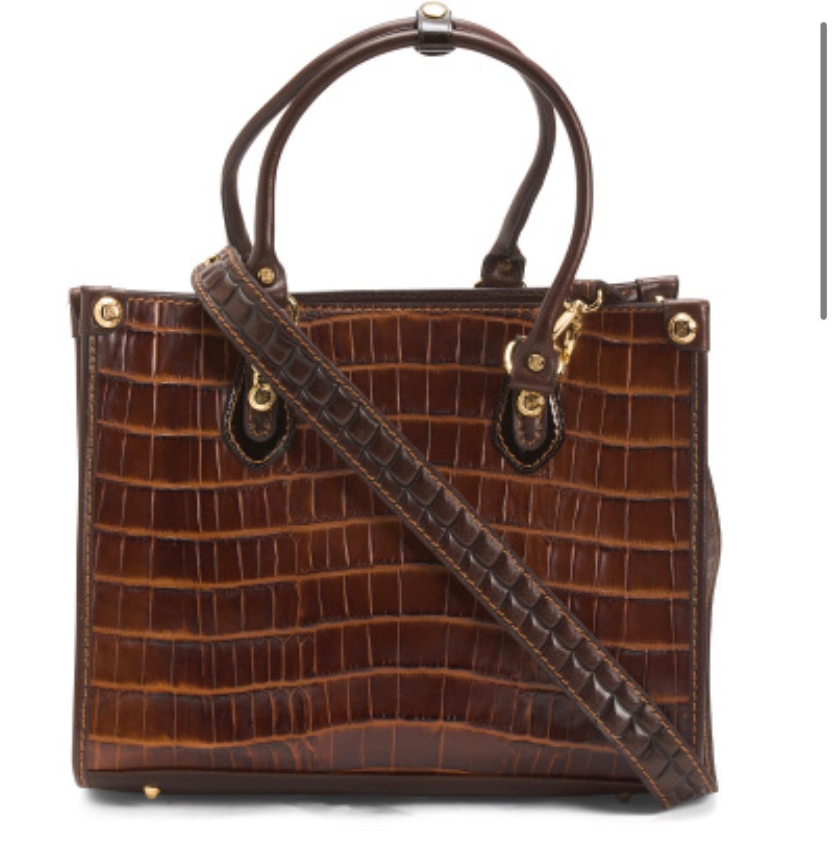 How gorgeous is this croc leather bag? 
Linking more options and bags for spring. 