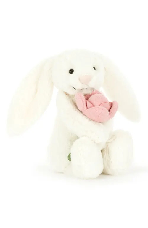 Jellycat Bashful Bunny Peony Stuffed Animal in White at Nordstrom | Nordstrom