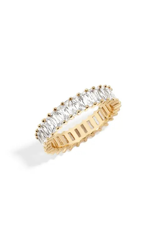 BaubleBar Mini Alidia Baguette Ring in Clear at Nordstrom, Size 6 | Nordstrom