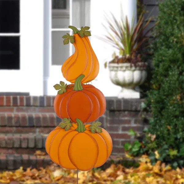 Bramber Pumpkin Garden Stake | Wayfair North America