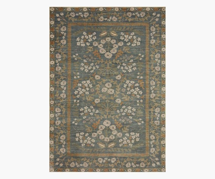 Fiore Florence Slate & Sage Power-Loomed Rug | Rifle Paper Co.