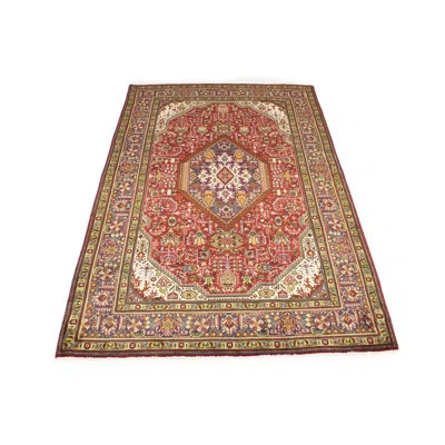 One-of-a-Kind Rehkop Hand-Knotted 1970s 6'3" x 9'7" Wool Area Rug in Red/Beige | Wayfair North America