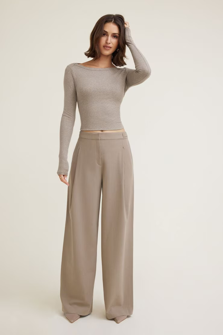 Leni Pleated Wide Leg Pants | Dynamite Clothing