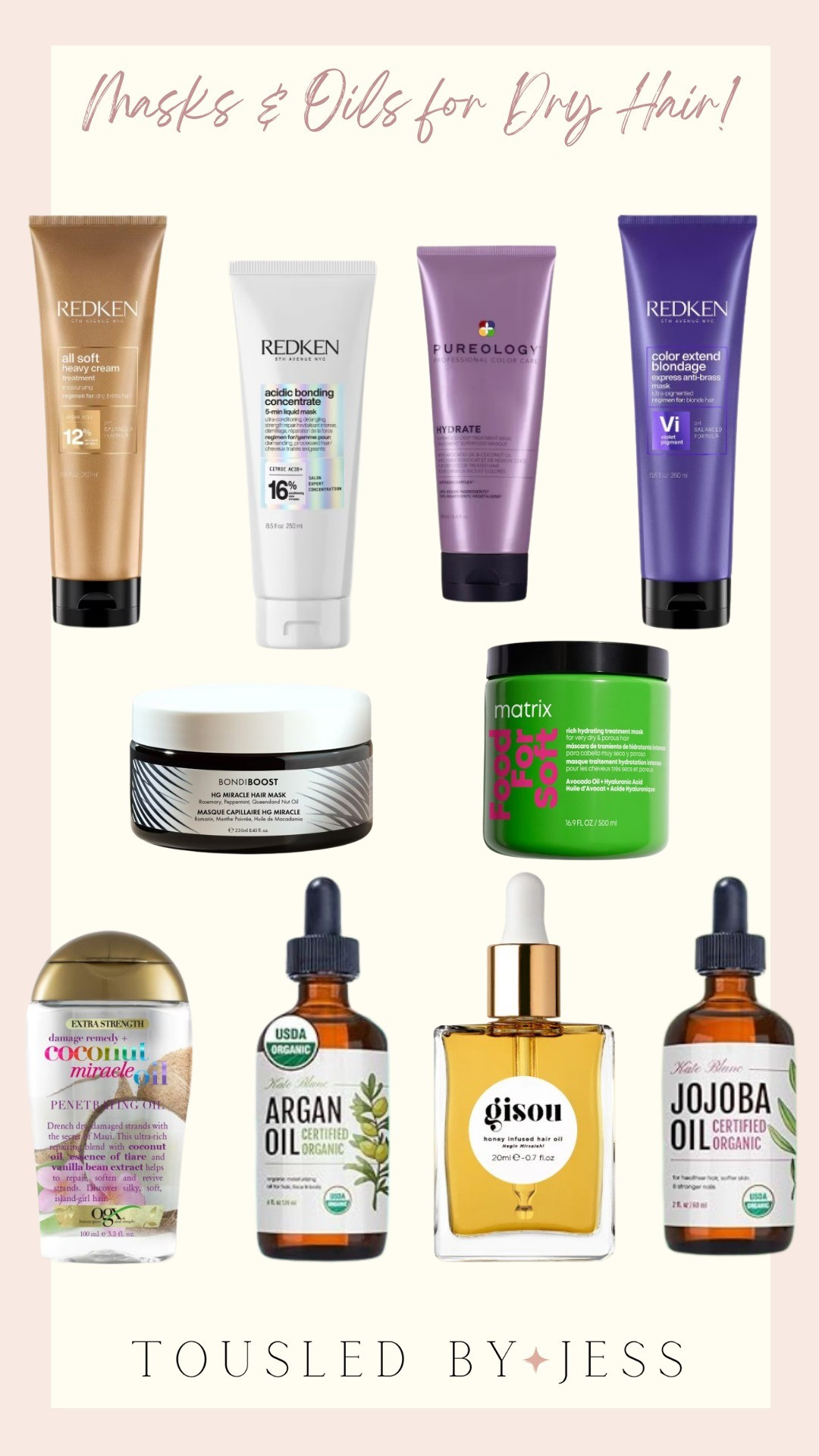 Hair Masks & Oils for DRY HAIR!Hair treatments, dry hair products, hair tips, hair masks for dry hair, hair oils

#LTKBeauty #LTKFindsUnder100 #LTKFindsUnder50