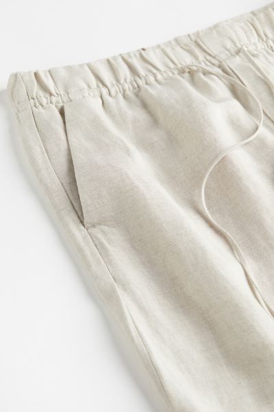 Linen-blend tapered trousers | H&M (UK, MY, IN, SG, PH, TW, HK)