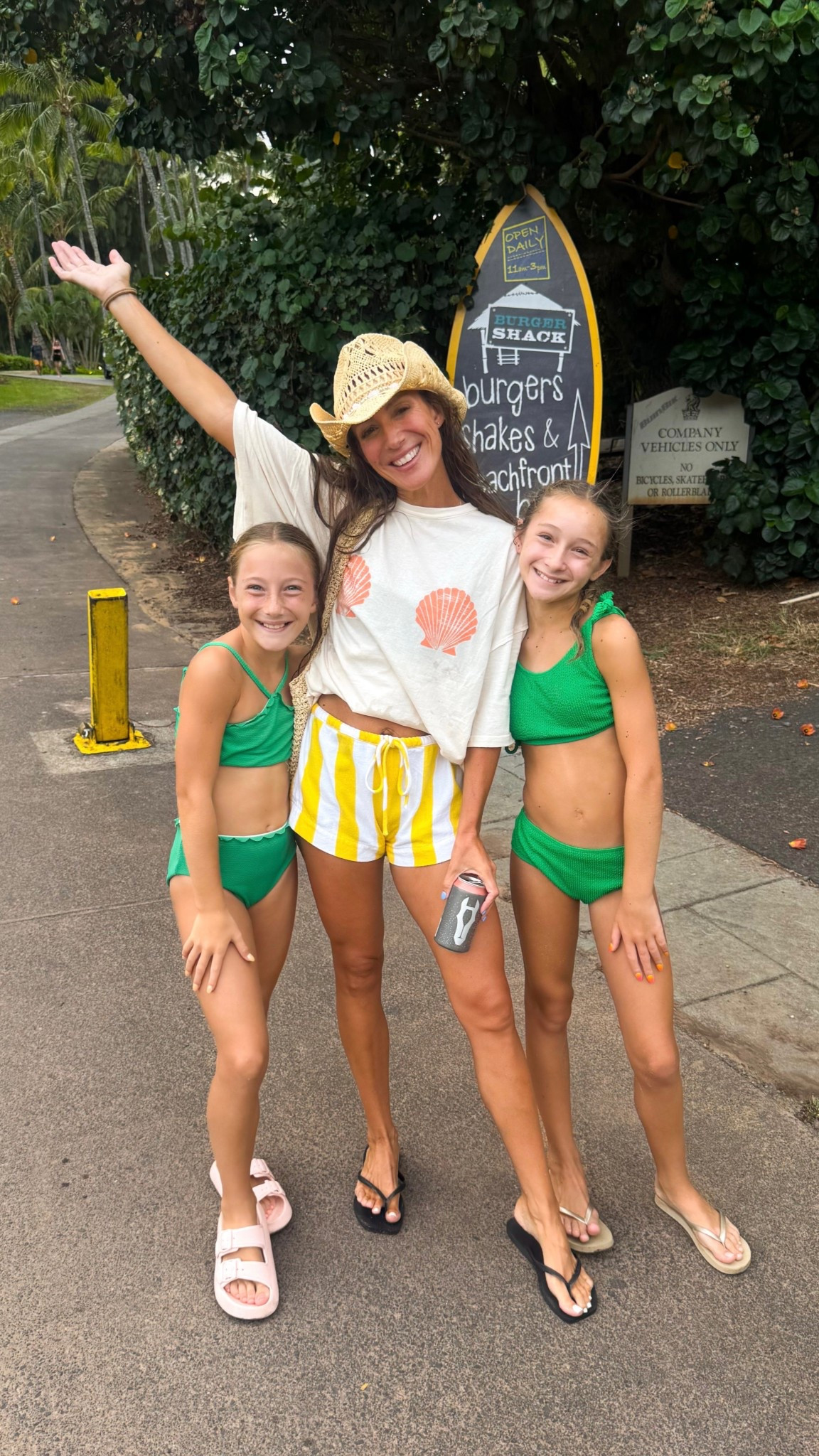 Casual beach day outfit! 
I sized up one size in the tshirt for an oversized fit! Shorts are TTS. 

#LTKSwim #LTKU #LTKFamily