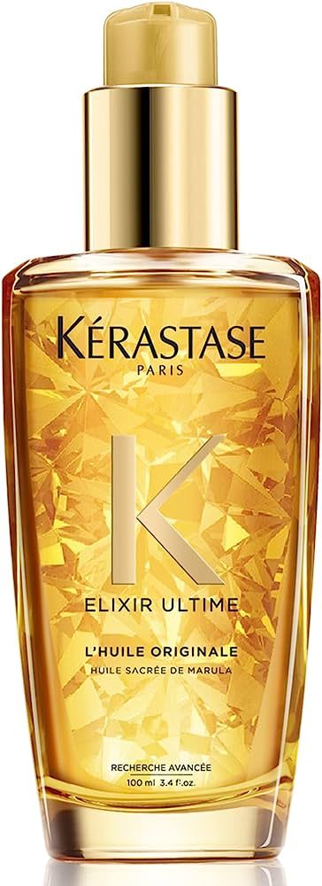Amazon.com: KERASTASE Elixir Ultime L'Huile Original Hair Oil | Hydrating Oil Serum to Smooth Fri... | Amazon (US)