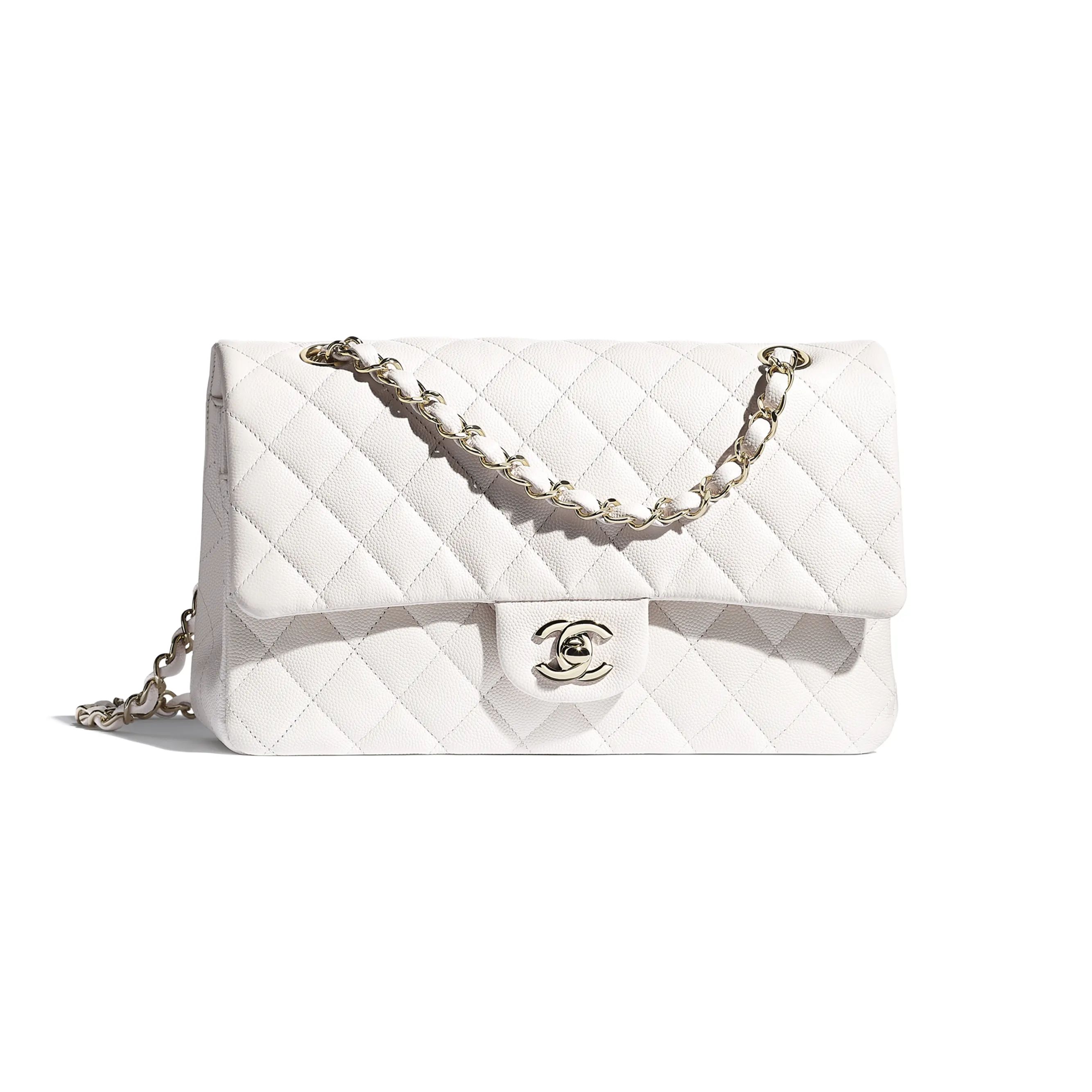 Classic Handbag - Grained shiny calfskin & gold-tone metal — Fashion | CHANEL | Chanel, Inc. (US)