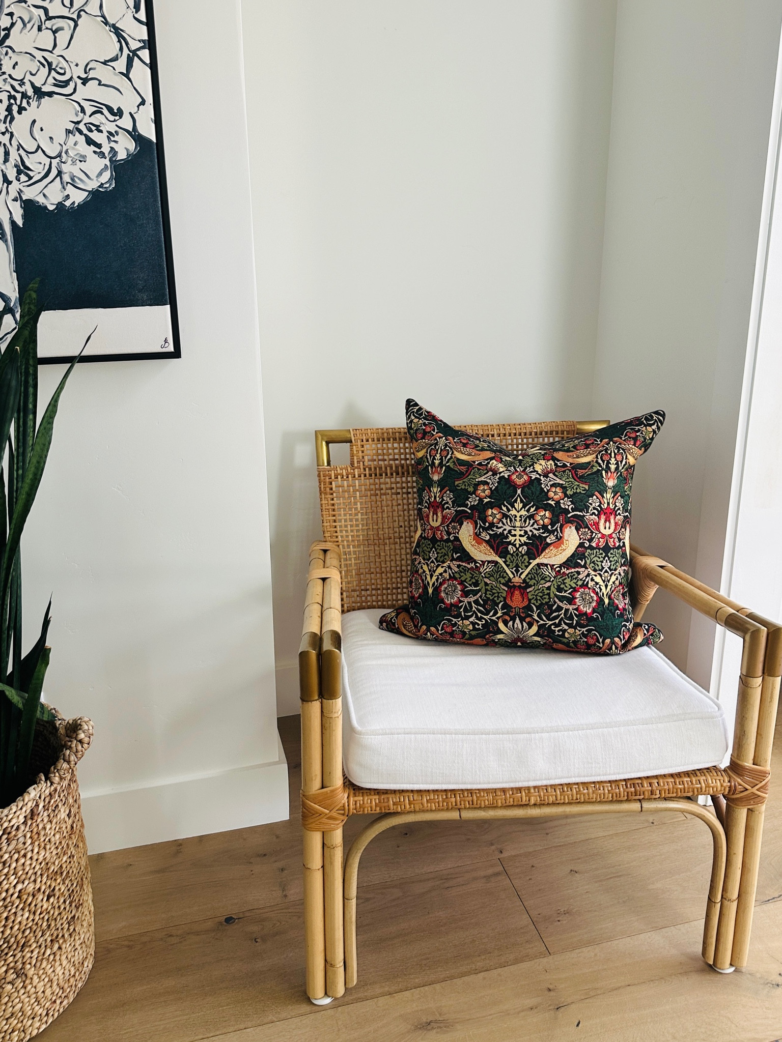 One of the pillows I added in William Morris’s Strawberry Thief tapestry ! A few near exact pillows and similar chair.

#LTKHome